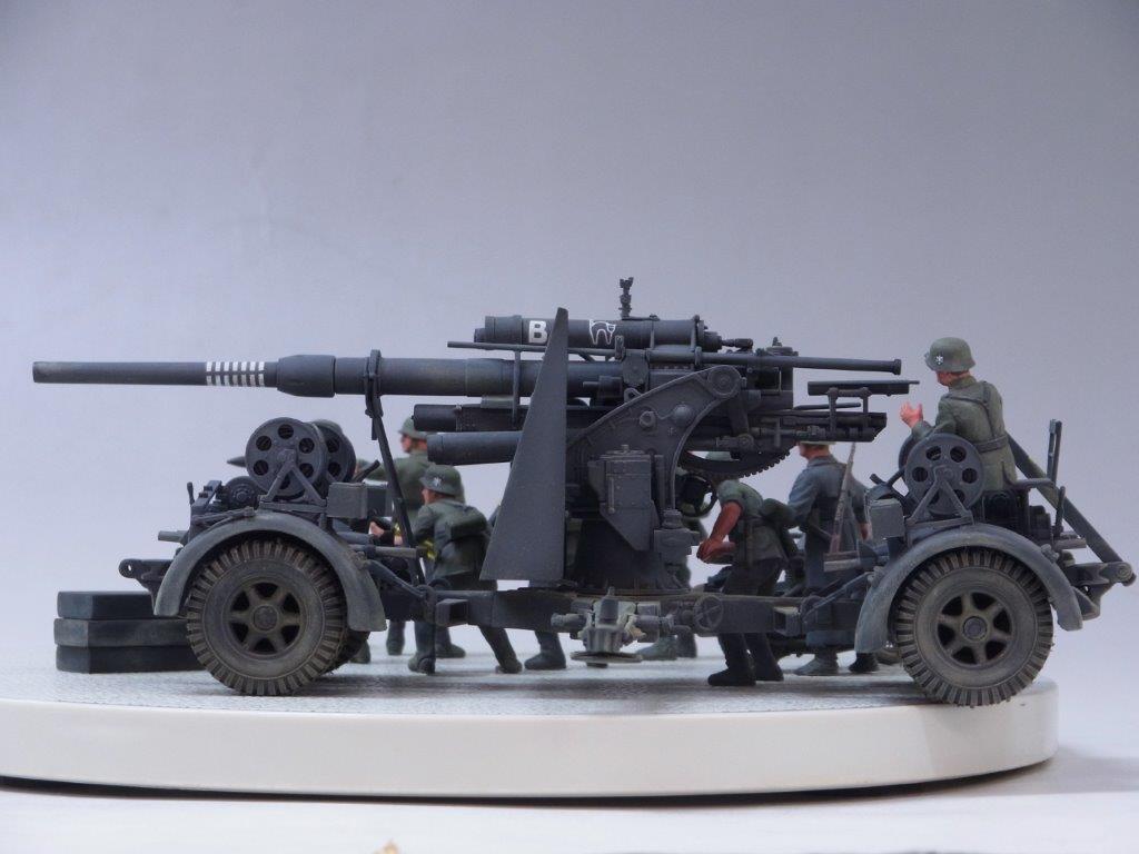 製作代行紹介「タミヤ 1/35 ドイツ88mm砲 Flak36/37」戦車全塗装プラン | プラビット