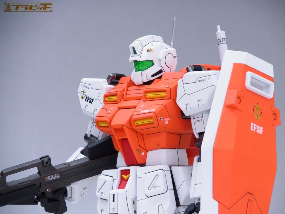 製作代行紹介「MG 1/100 パワードジム 全塗装+改修プラン」 | プラビット