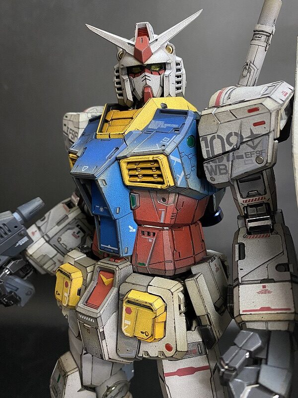 製作代行紹介 バンダイ ガンプラ Pg 1 60 Pg Unleashed Rx 78 2 ガンダム 全塗装 ウェザリングプラン プラビット