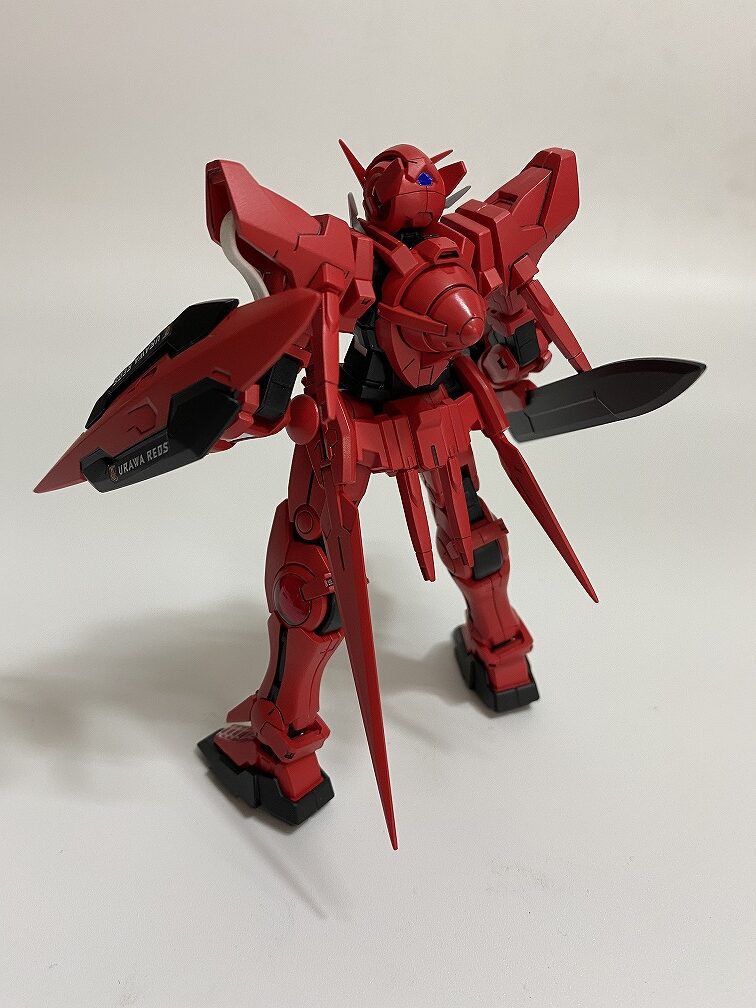 製作代行紹介「バンダイ HG 1/144 ガンダムエクシア 浦和レッズ ver 