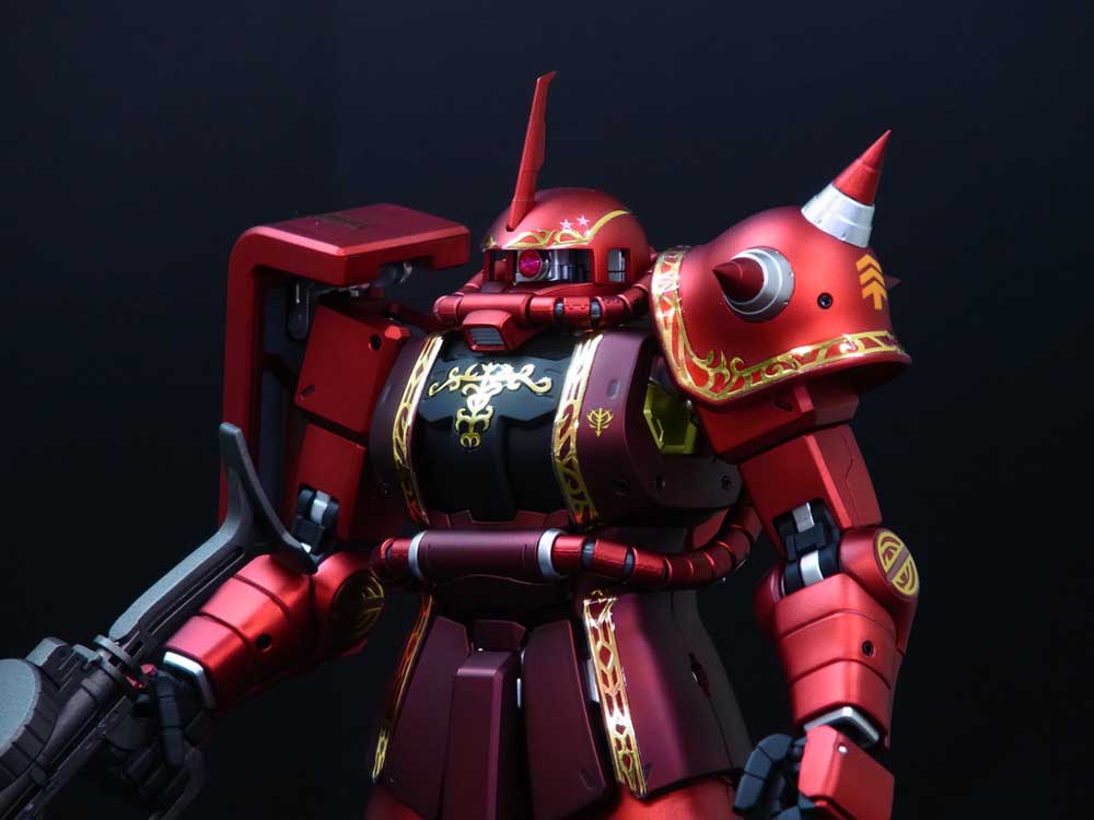 プロモデラーが作ったガンプラ！】ＭＧ 1/100 シャア専用ザクII Ver.2.0 塗装済完成品 | プラビット