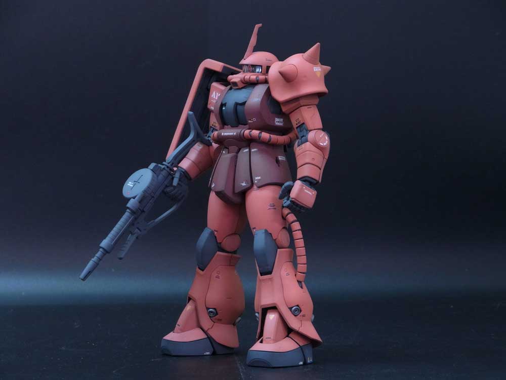 今すぐ飾れるガンプラ】MG 1/100 シャア専用ザクII Ver2.0 塗装