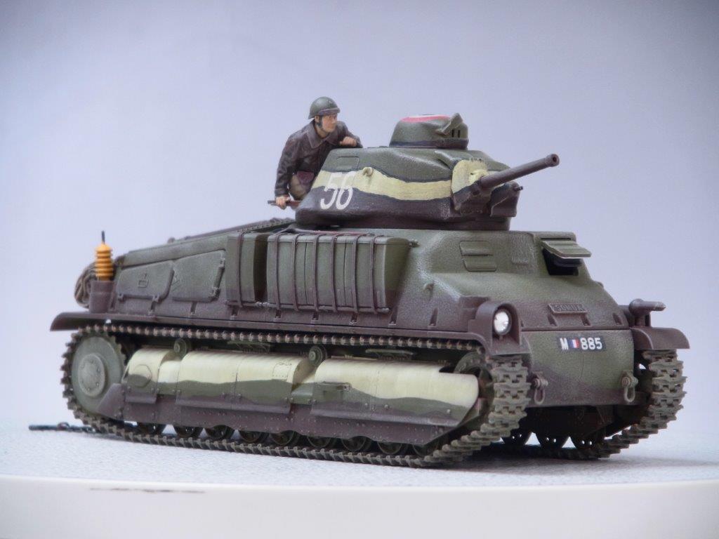 製作代行紹介「タミヤ 1/35 フランス中戦車 ソミュアS35」戦車全塗装 