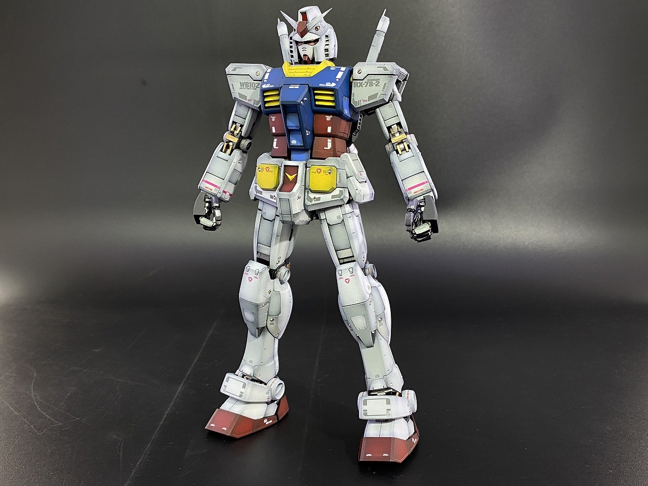 ガレージキットガンプラ　塗装済み完成品　修正改造　MG